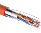 Фото витая пара кабель ftp 4pr 24awg, cat5e, нг(а)-hf 305м rexant (01-0150)