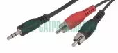 Фото шнур шнур 3.5мм стерео штекер - 2 rca 1.5м rexant (17-4202)