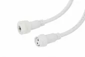 Фото шнур соединительный кабель (2pin) герметичный (ip67) 2х1,0мм² белый rexant (11-9820)