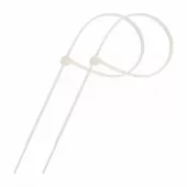 Фото стяжка хомут nylon 300x4,8 мм 100 шт. белый proconnect (57-1302)