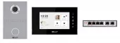 Фото комплект видеодомофона kit(a3)av03s-aq07b (av-03d silver+aq-07l black)