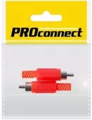 Фото коннектор штекер rca 'красный' proconnect (пакет боб) 2шт (14-0403-8)