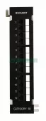 Фото патч-панель патч-панель 10' 12 гнёзд rj-45 cаt.5e 110 idc ( монтаж на стенку) rexant (04-0020)