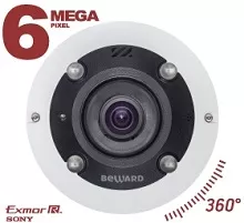 Beward представляет 6 Мп fish-eye камеру BD3670FL2 с ускоренной съемкой до 60 кадров/сек