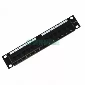 Фото патч-панель rexant патч-панель 10', 12 портов rj-45, категория 5e, dual idc (04-0025)