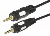 Фото шнур шнур 3.5 stereo plug - 3.5 stereo plug 1.5м (gold) rexant (17-4112)