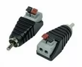 Фото коннектор разъем шт rca с быстрозажимной колодкой (блистер) rexant (14-0413-2)