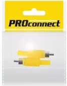 Фото коннектор штекер rca 'жёлтый' proconnect (пакет боб) 2шт (14-0402-8)