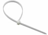 Фото стяжка хомут nylon 200x2,5 мм 100 шт. белый rexant (07-0200-4)