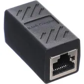 Фото соединитель rj45 — гнездо–гнездо, чёрный