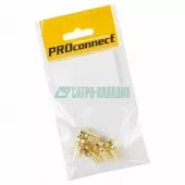 Фото коннектор разъем антенный на кабель, штекер f для кабеля rg-6, gold, (5шт.) (пакет) proconnect (05-4003-5-9)