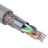 Фото витая пара кабель sftp 4pr 24awg cat5e 305м stranded rexant (01-0343)