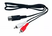 Фото шнур шнур din 5 pin - 2 rca, длина 1,2 метра rexant (17-2512-4)