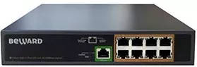 Новый 8-портовый PoE коммутатор Beward ST-801HPS - бюджет 65 Вт и поддержка High PoE