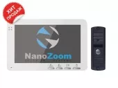 Купить комплект видеодомофона с вызывной панелью «nano 2»