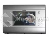 Фото домофон без трубки commax cav-706d серебро 7”
