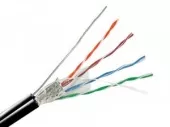 Фото кабель информационный lanmaster twt-5eftp-out кат.5е f/utp общий экран 4x2x24awg pe внешний 305м черный