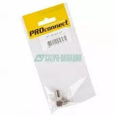 Фото переходник переход гн f - шт tv угловой proconnect индивидуальная упаковка 1 шт (05-4311-4-7)