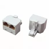 Фото переходник переходник сетевой lan, (штекер 8р8с (rj-45) -2 гнезда 8р8с (rj-45)) rexant (06-0113-b) кратно 10 шт