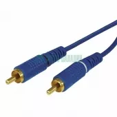 Фото шнур шнур 2x2 rca 1.5м синий gold rexant (17-0103-1)