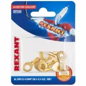 Фото наконечник наконечник кольцевой ø6.2мм 0.5-0.8мм² (нк 6-0,5-0,8 / dj431-6a) rexant (в упак. 10шт.) (06-0424-a) кратно 10 шт