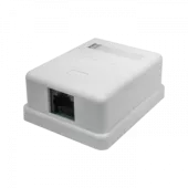 Фото розетка настенная rj-45, 8p8c, cat.5e, 1 порт utp (10-0307)