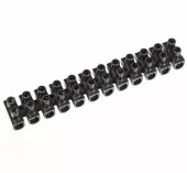 Фото колодка клеммная колодка клеммная кв-10 10а 10мм² pp (полипропилен) черный rexant (07-5010-2)