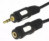 Фото шнур шнур 3.5 stereo plug - 3.5 stereo jack 3м (gold) rexant (17-4015)