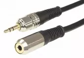 Фото шнур шнур 3.5 stereo plug - 3.5 stereo jack 5м (gold) - металл rexant (17-4026)