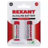 Фото элемент питания алкалиновая батарейка aa/lr6 'rexant' 1,5 v 2700 mah 2 шт блистер (30-1050) кратно 2 шт