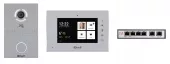 Фото комплект видеодомофона kit(a4)av3s-aq7s (av-03d silver+aq-07l silver)