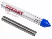 Фото припой припой с канифолью 20 гр.d=1.0 мм (sn60 pb40 flux 2.2%) rexant (09-3103)