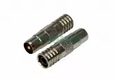 Фото коннектор разъём штекер tv никель rg-6 обжим rexant (05-4307)