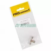 Фото переходник переход соединитель x3 гн f (f-тройник) proconnect (пакет боб) 1 шт (05-4204-4-7)