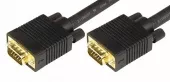 Фото шнур шнур vga plug - vga plug 3м gold с ферритами rexant (17-5505)