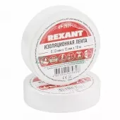 Фото лента изоляционная изолента 15 мм х 10 м, белая (упак. 10 роликов) rexant (09-2001)
