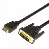 Фото шнур шнур hdmi - dvi-d gold 2м с фильтрами rexant (17-6304)