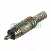 Фото коннектор разъём штекер rca металл пайка zn черные/красные proconnect (14-0405-4)