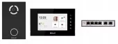 Фото комплект видеодомофона kit(a7)av03b-aq07b (av-03d black+aq-07l black)
