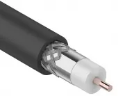 Фото кабель кабель rg-11u (75 ом), ccs/al/al 83% черный (outdoor) 305м rexant (01-3011)