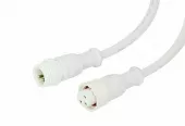 Фото шнур соединительный кабель (3pin) герметичный (ip67) 3х0.5мм² 300v белый rexant (11-9530)