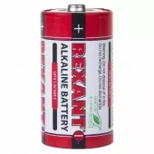 Фото элемент питания алкалиновая батарейка тип с/lr14 'rexant' 2 шт 1,5v 8000 mah блистер (30-1014) кратно 2 шт