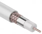 Фото кабель кабель rg-6u+cu (75 ом), cu/al/cu 48% белый 100м proconnect (01-2206)