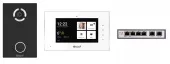 Фото комплект видеодомофона kit(a5)av03b-aq07w (av-03d black+aq-07l white)