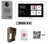 Фото комплект видеодомофона kit(k1)av01g+akw (av-01mfd+ak-10l white)