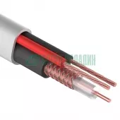Фото кабель квк-b-2+2x0,75 мм² (cu/cu) белый (бухта 200 м) rexant (01-4101-1)
