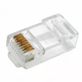 Фото коннектор разъем сетевой lan на кабель, штекер 8р8с (rj-45), под обжим (2шт.) rexant (06-0081-a2) кратно 10 шт