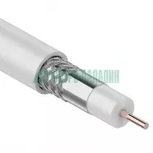 Фото кабель кабель rg-6u (75 ом), ccs/al/al 48% белый 100м proconnect (01-2205)