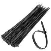 Фото стяжка хомут nylon 100x2,5 мм 100 шт. чёрный proconnect (57-0101)