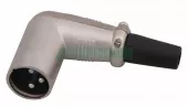 Фото коннектор разъем canon штекер xlr на шнур угловой rexant (14-0522)